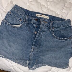 GRLFRND Classic Blue Denim Shorts
